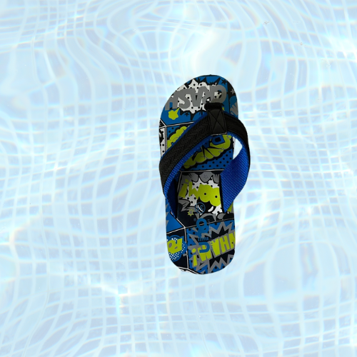 Slippers jongens Uno cartoon