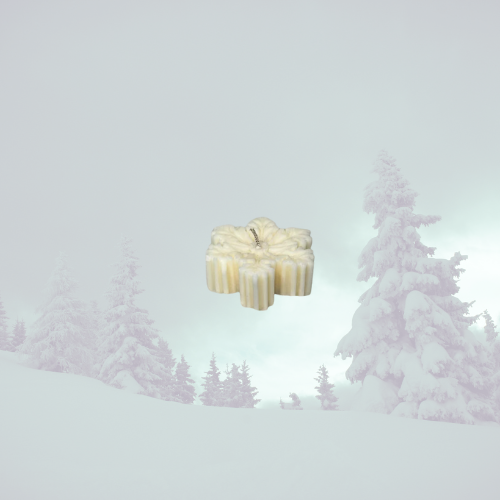 Kerze Schneeflocke