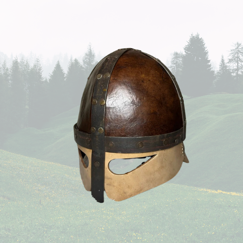 Vintage middeleeuwse helmen