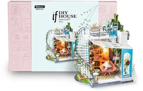 Wooden construction kit Miniature House - Robotime Rolife
