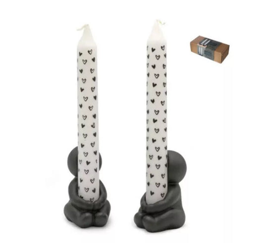 Kaarsenhouder - Hug - With love