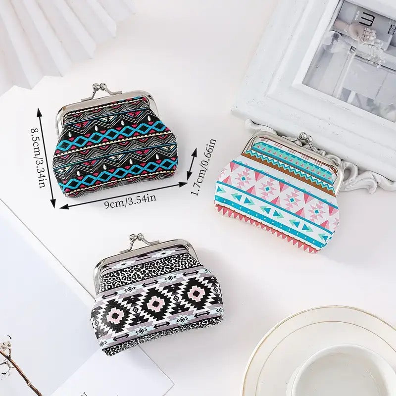 Portemonnee met geometrisch patroon