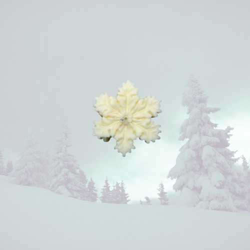 Kerze Schneeflocke