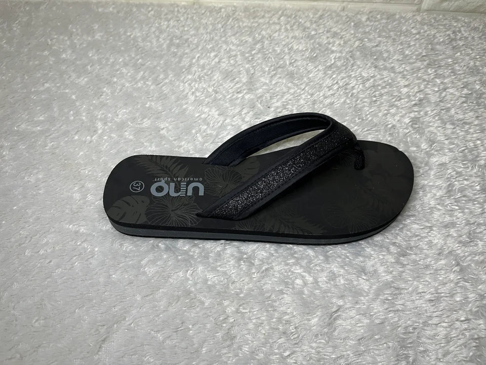 Slipper Uno Glitzerriemen - Rechts 37