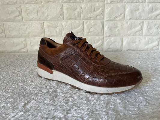 Herrenschuh Stone V Krokodil Freizeit - Rechts 42