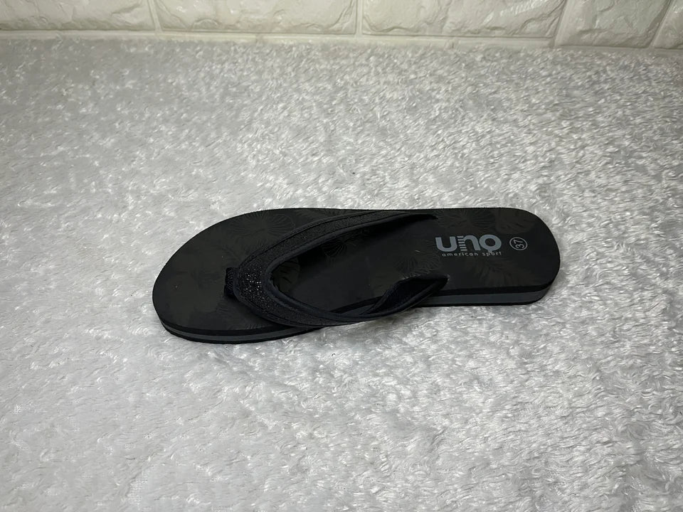 Slipper Uno Glitzerriemen - Rechts 37