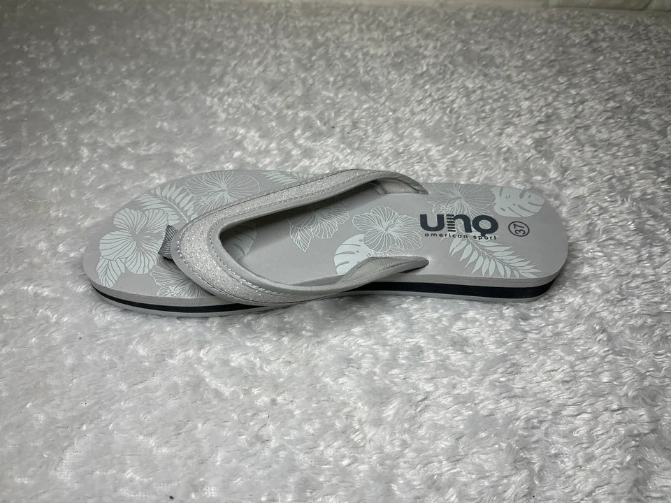 Slipper Uno Glitzerriemen - Rechts 37