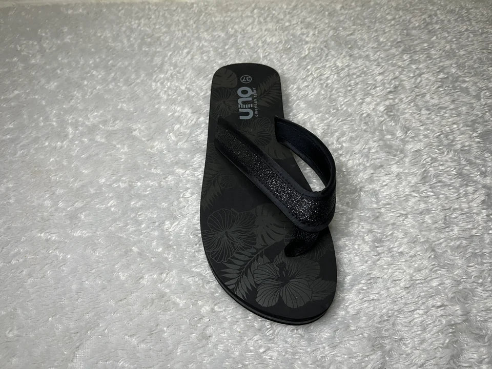Slipper Uno Glitzerriemen - Rechts 37