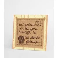 Holzschild mit lustigem Text