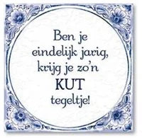 Delfter Blaue Fliese - Lustige Texte