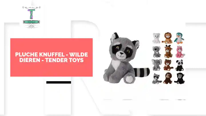 Pluche knuffel - wilde dieren - Tender Toys by@Outfy